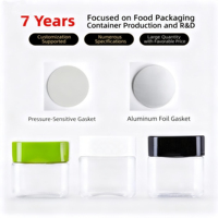 Récipient de bocal en plastique PET de 180ml avec logo personnalisé pour bonbons gommeux collation stockage des aliments emballage de biscuits à base de noix miel confiture vente en gros