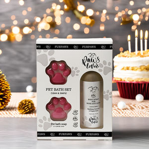 Conjunto <span class=keywords><strong>de</strong></span> valor <span class=keywords><strong>de</strong></span> personalización exclusivo, ingrediente <span class=keywords><strong>natural</strong></span>, embalaje ecológico, regalo <span class=keywords><strong>de</strong></span> baño para mascotas para fiesta <span class=keywords><strong>de</strong></span> cumpleaños <span class=keywords><strong>de</strong></span> mascotas - Product Image 3