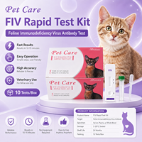 Kit de Prueba Rápida de Anticuerpos contra el Virus de la Inmunodeficiencia Felina (FIV Ab), Prueba de Enfermedad Felina en Formato Cassette