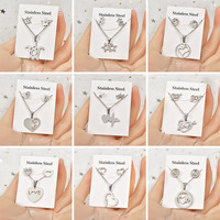 Mode étanche pendentif collier en acier inoxydable pour dame bijoux SHOP Wholesales N250503