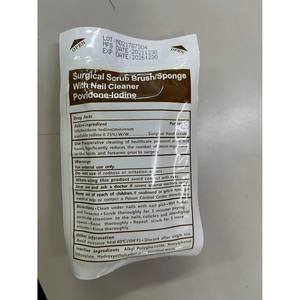 Disposable Medical Surgical Hand Washing <b>Scrub</b> <b>Brush</b> Sponge With Nail Cleaner For Hospital Use - Product Image 3