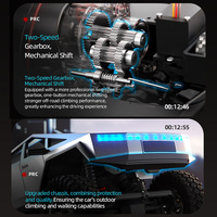 JJRC Nouvelle Camionnette Cyber en Métal à l'Échelle 1:5 pour Voiture Tout-Terrain 4x4 Big-Foot Télécommandée RC pour Garçons