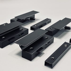 Corps de serrure en aluminium Upvc battant porte coulissante cylindre de serrure loquet à ressort pour porte 30mm corps fer acier bouton de porte ensemble de serrure - Product Image 1