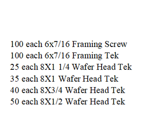 Kit surtido Cabeza de oblea Marco Phillip Tornillo autoperforante Kit surtido Caja de acero al carbono inoxidable Pulgadas personalizadas Industria - Product Image 2