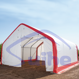 Tienda de almacenamiento de alta resistencia, cubierta de <span class=keywords><strong>suelo</strong></span> de Pvc, doble aro de armazón, refugio de almacenamiento de construcción - Product Image 5