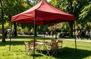 Tente pliante en métal, auvent de jardin, gazebo extérieur, tente de camping familiale en tissu, abri de camping en polyester, vente en gros - Product Image 3