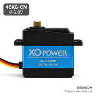 Servomoteur numérique étanche XQ-POWER XQ-S3240M 45KG avec engrenage en titane et corps intermédiaire en aluminium pour voitures RC et avions, moteur 6.8V