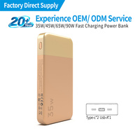 Cargador Portátil de Alta Capacidad con Logotipo Personalizado, 35W 45W 65W 10000mAh 20000mAh, Carga Rápida, para Teléfono y Portátil