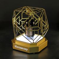 Nouvelle Cage LED Blanc Liquor Holder Présentoirs Bouteilles Présentateur Vin Décoration Présentateur