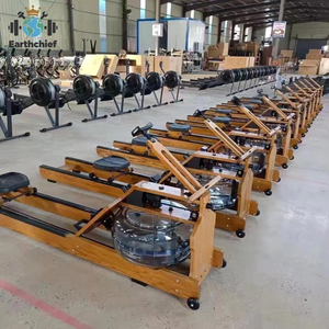 Aesthetic Rubber Wood Water Rowing Machine Water Resistance Design Low Noise Indoor Home Full Body Workout <b>Rower</b> - Product Image 2