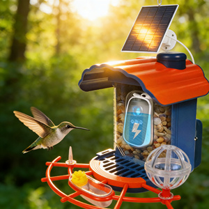 Kamera Rumah Burung Pintar Tenaga Surya Ramah Lingkungan Tahan Air dengan Pengenal AI untuk Pemberi Makan Burung di Taman & Pecinta Alam - Product Image 3