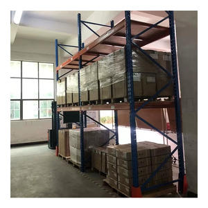 Vente en gros Étagère de rangement en acier robuste à usage industriel avec fonctionnalité réglable Étagère empilable d'entrepôt avec terrasse en treillis métallique - Product Image 1