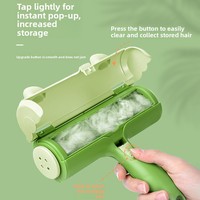 Brosse à rouleaux anti-poils pour animaux avec design adhésif pour chiens et chats, styles grenouille et petit canard jaune