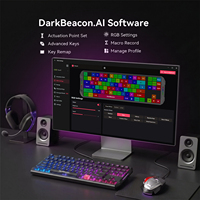 Flux Mechanical 87-Key TKL Esports Keyboard Hall Effect Magnetic Switches AI Customization Rapid Trigger 8K Polling RGB USB-C