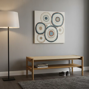 Banco de madera Aoi, hecho de madera maciza con una elegancia natural, perfecto para espacios modernos y comodidad diaria. - Product Image 6