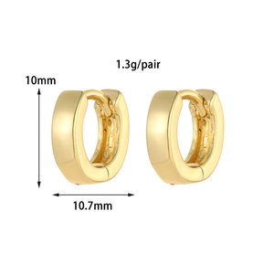 Pendientes <span class=keywords><strong>de</strong></span> Aro Huggie al por Mayor <span class=keywords><strong>de</strong></span> Latón, Chapados en Oro 14K y <span class=keywords><strong>Plata</strong></span>, con Diseño <span class=keywords><strong>de</strong></span> Corazón y Texturizado, Hipoalergénicos para Mujer - Product Image 2