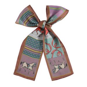 Venta al por mayor de la última moda: Cinta de seda personalizada para asa de bolso, diadema, pañuelo para el cuello y bufanda. - Product Image 4