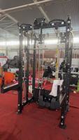 Appareil de musculation multifonctionnel pour la maison avec bras réglables, Smith Cable Crossover, rack à squats, machine Smith, Power Rack et bras Tornado