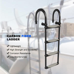 Usine OEM personnalisé matériel en FIBRE DE CARBONE pliant télescopique rétractable Yachts embarquement natation arc marin <span class=keywords><strong>bateau</strong></span> échelle plate-forme - Product Image 3