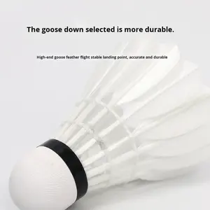 WAVAW90 Professioneller Badminton-Federball mit Gänsefeder, 3-Schicht-Sandwich-Korkkopf, Umweltfreundlich Gefertigt für Turniere - Product Image 6