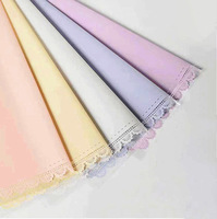 Papier d'emballage semi-transparent en dentelle, film OPP en dentelle, papier d'emballage pour fleurs, papier d'emballage pour bouquet imperméable