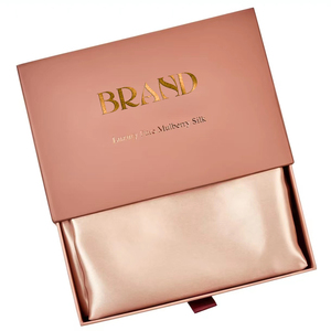 100% lụa gối trường hợp thiết lập tùy chỉnh logo lụa gối trường hợp sang trọng lụa gối - Product Image 1