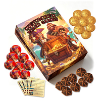 Jeu de société personnalisé écologique avec cartes, jetons et pièces imprimés sur mesure - Pièces de jeu pour fêtes de famille, emballage en boîte cadeau, vente en gros OEM/ODM