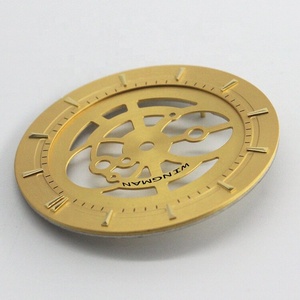 Usine En Gros Double couche Sable Soleil Doré Motif Creux Cadran <span class=keywords><strong>de</strong></span> la Montre pour Homme Femme Montre À Quartz Automatique Cadran - Product Image 6