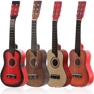 Mini guitarra de 25 pulgadas de madera de tilo, instrumento musical de seis cuerdas para niños, guitarra de juguete, guitarra acústica para principiantes - Product Image 4
