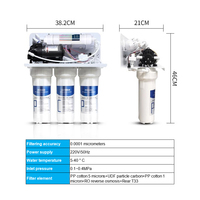 Filtre à eau à osmose inverse RO à filtration à 5 niveaux pour usage domestique à boire direct