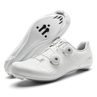 Chaussures de cyclisme VTT pour hommes avec logo personnalisé, fermeture à lacets, empeigne respirante, semelle extérieure en TPU, toutes saisons, pédale plate ou clipless en option