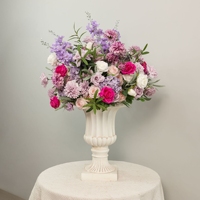 B108 Accessoires de mariage Colonne romaine Boule de fleurs artificielles Décoration florale pour allée Vitrine de fleuriste Événement Mariage Composition florale