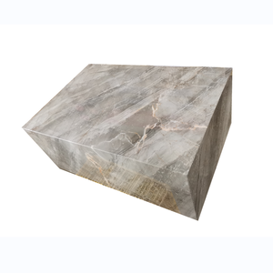 SH STONE <span class=keywords><strong>Bruce</strong></span> Grey Marmor Couchtisch Moderner Rechteckiger Wohnzimmer-Möbelstück Erstklassige Qualität Anpassbare Größe - Product Image 6