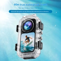 Boîtier de plongée étanche 60 m pour DJI Osmo Action 3/4, étui sous-marin transparent en PC avec interface magnétique à dégagement rapide