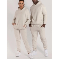 Sonbahar kış özel düz % boş Logo pamuk Blend boy Unisex kazak kırpılmış tişörtü sıcak kadınlar rahat Hoodies setleri