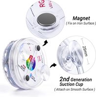 Luces LED Sumergibles con Control Remoto, 13 Luces LED, IP68 a Prueba de Agua, Temporizador, Regulable, 16 Colores Cambiantes, para Piscinas