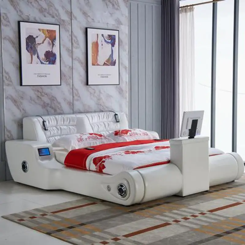 Многофункциональные татами для пар, секс-кровать, вибрационная электрическая умная кожаная кровать для гостиниц