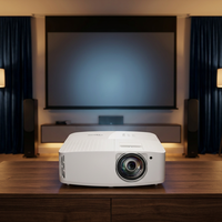 Projecteur de cinéma maison Optoma 4K400STx à courte focale, 4K UHD, 4000 lumens, mode éco, longue durée de vie de la lampe