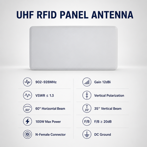High Performance 12dBi Long Range Rfid Antenna Uhf Panel Rfid Antenna For Rfid Access Control