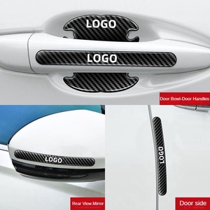 Autocollant de protection pour poignée de porte et rétroviseur de voiture DM avec adhésif 3M4229P, modèle en fibre de carbone DM12101, accessoires automobiles - Product Image 2