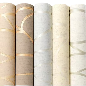 <span class=keywords><strong>Papier</strong></span> <span class=keywords><strong>peint</strong></span> moderne en PVC 3D à rayures verticales simplifiées, imperméable, pour chambre à coucher, salon, hôtel, fond de télévision, garantie de 3 ans - Product Image 4