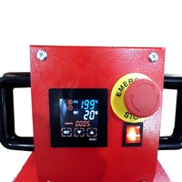 Presse à chaud pneumatique semi-automatique AIBA 40*60cm à double poste de travail, machine de marquage à chaud à plat grand format pour la vente en gros
