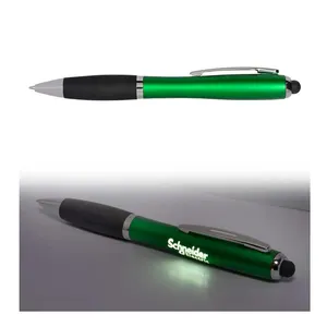 Led Light Lighting Up Bright Laser Touch Screen Custom Logo Stylus Pen Business advertising gifts