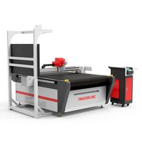 Cortadora digital CNC de cama plana con visión CCD para publicidad, vinilo impreso, papel adhesivo, fabricación de cajas de cartón