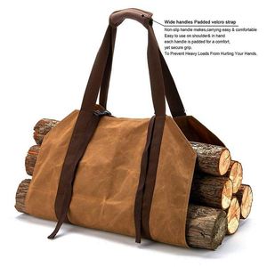 Sac de transport pour bois de chauffage BSCI Factory, grand sac à bois, sac de transport pour bois de chauffage, sac en toile pour bûches - Product Image 2