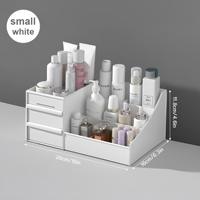 Organisateur de maquillage élégant pour bureau avec tiroirs, boîte de rangement multi-compartiments pour salle de bain, coiffeuse, soins de la peau