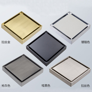 Concealed Floor Drain 304 Stainless Steel Square Odor Proof Anti Corrosion For Bathroom Balcony Shower - Product Image 1