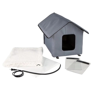 Nouveau Nid Doux et Chaud en Peluche Lavable pour Animaux de Compagnie avec Coussin Chauffant, Idéal pour Garage et Porche - Product Image 5