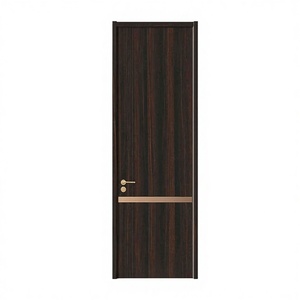 Panel de Puerta Compuesto WPC de Alta Calidad, Material Ecológico Impermeable, Puerta de Madera para Proyectos de Apartamentos y Hoteles - Product Image 3
