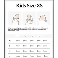 Faux ongles à presser pour enfants avec motifs de dessins animés, accessoires et patchs d'ongles DIY prêts à l'emploi
